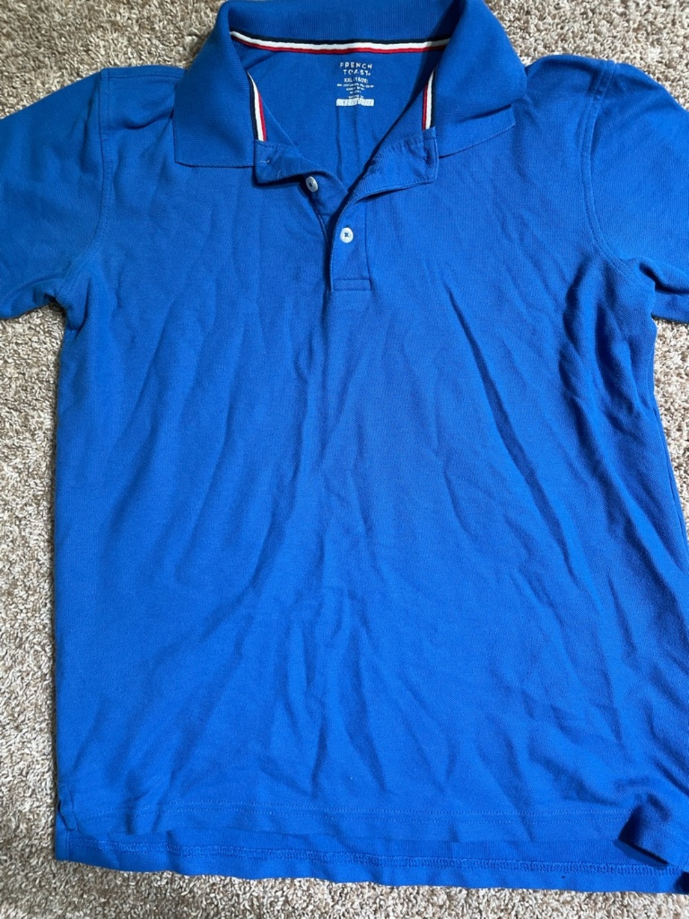 French Toast Unisex Blue Polo Shirt